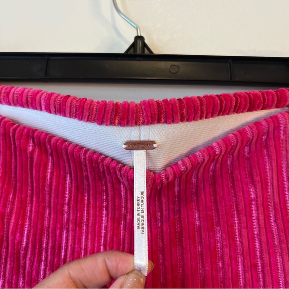 Free People Slim Pull-On Velvet Flare Pants - Picture 6 of 14